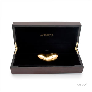 Lelo YVA vibratore ricoperto d'oro 24 carati con confezione di lusso.